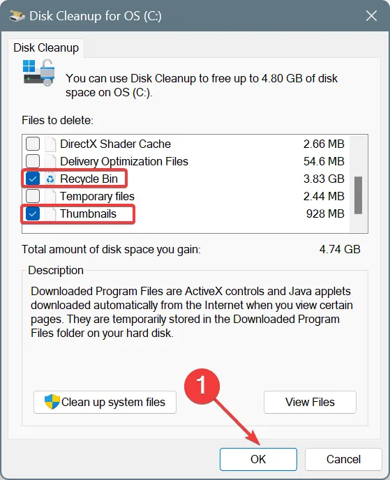 Eliminar archivos para reparar el disco duro que muestra 0 bytes