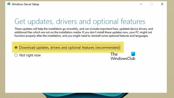 Bereitstellen des Funktionsupdates auf Windows Server