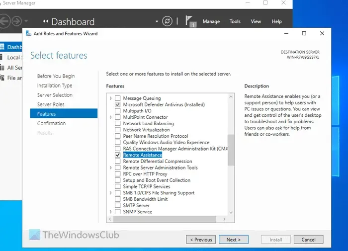 Hoe u Hulp op afstand in Windows Server 2022 kunt in- en uitschakelen, instellen en gebruiken