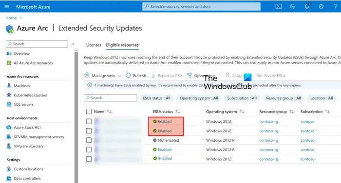 Aggiornamenti di sicurezza estesi (ESU) per Windows Server