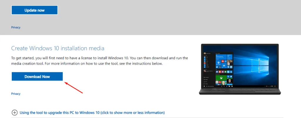 Windows 10-Installationsmedien