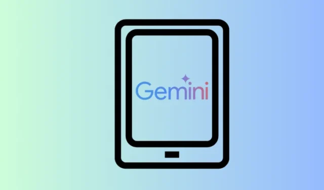 Android- en Pixel-tablets kunnen nu de Gemini-app downloaden