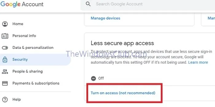 Gmail: Activa el acceso a aplicaciones menos seguras