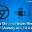 Hohe Speicher- oder CPU-Auslastung beim Google Chrome Helper Renderer