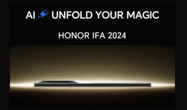 榮耀折疊旗艦Magic V3將於IFA 2024首次亮相