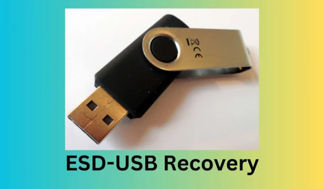 ESD-USB を元に戻し、ドライブ上のファイルを回復する方法