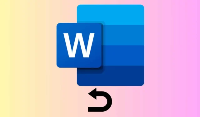 Come annullare in Microsoft Word: modifiche singole o multiple