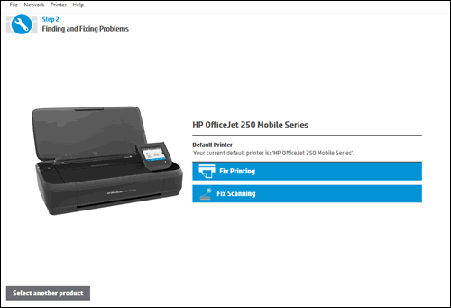 Error en la validación de la impresora HP Print and Scan Doctor