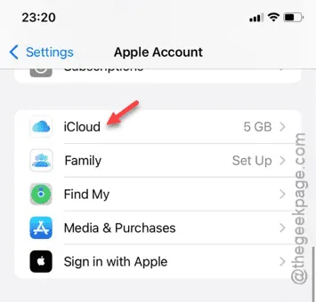 configuración mínima de icloud