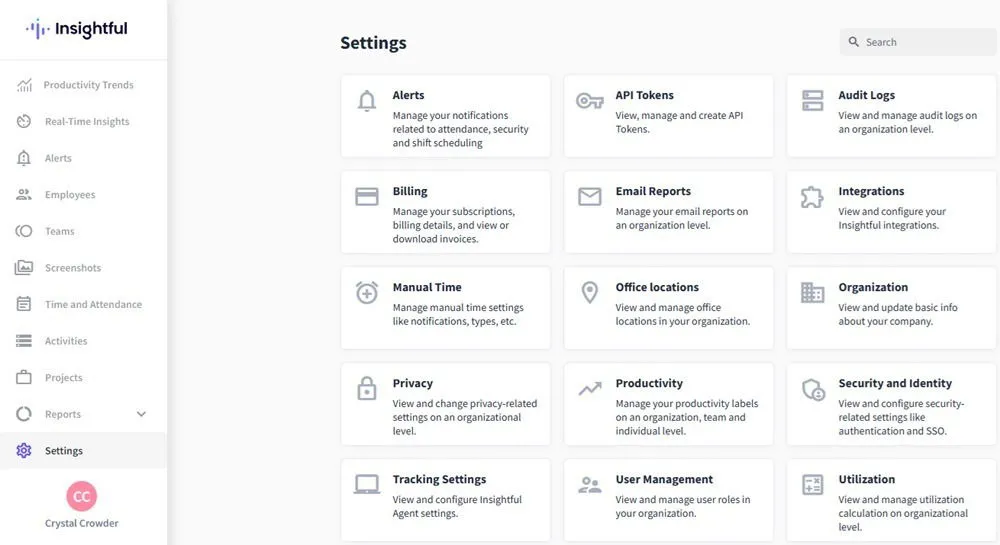 Configuraciones detalladas para la mayoría de los aspectos de la herramienta.