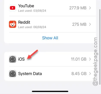 ios 폴더 최소