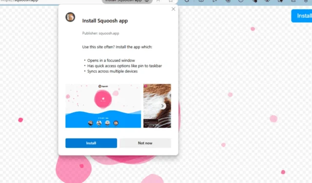 Microsoft Edge arricchisce i prompt di installazione PWA con screenshot, seguendo Chrome