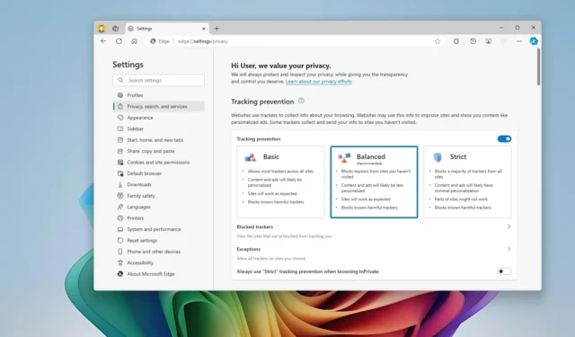 Hoe u de trackingpreventiefunctie in Microsoft Edge inschakelt