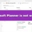 Microsoft Planner가 작동하지 않습니다 [수정]