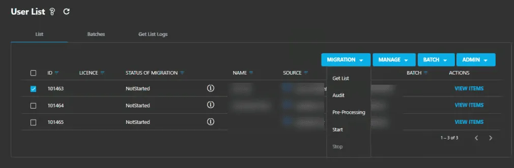 migration cloudiway