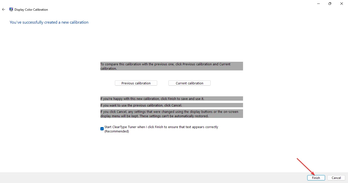 Nueva calibración