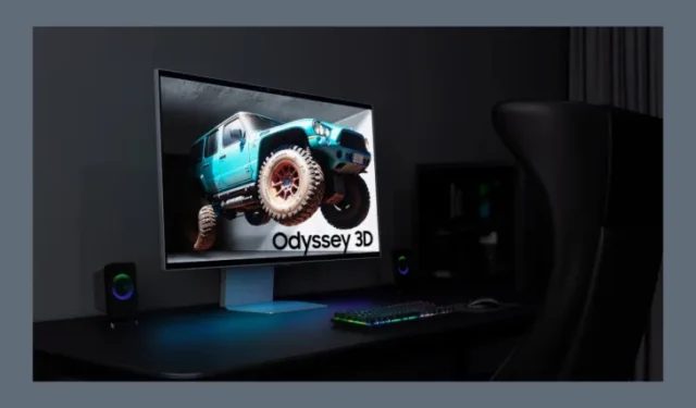 De ‘Odyssey 3D Monitor’ van Samsung biedt 3D-gaming zonder bril