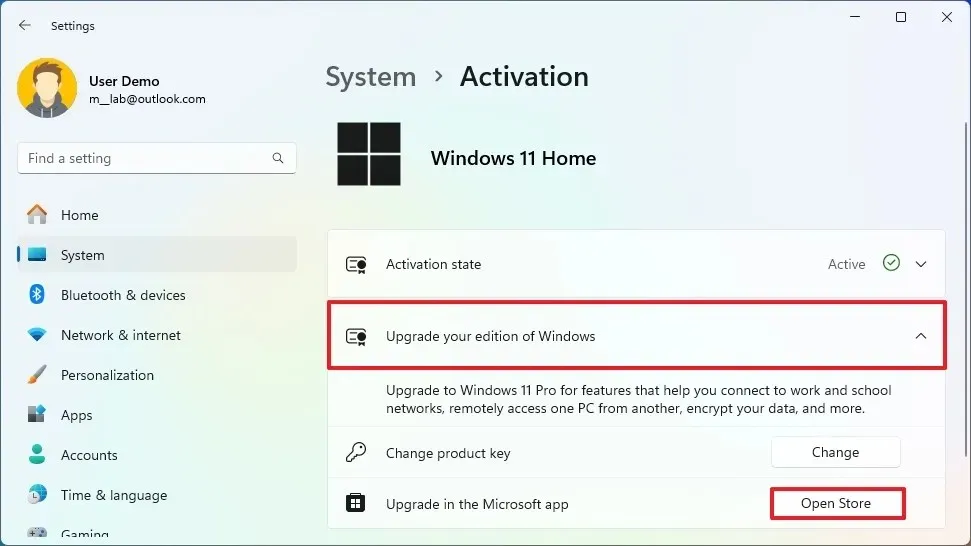 Comprar la opción de actualización a Windows 11 Pro