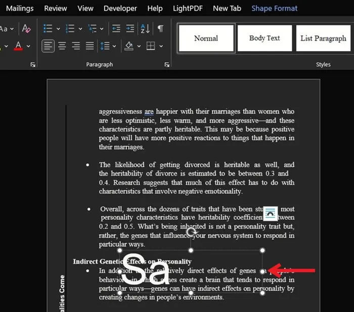 Eliminar marca de agua de PDF convertido en Word.