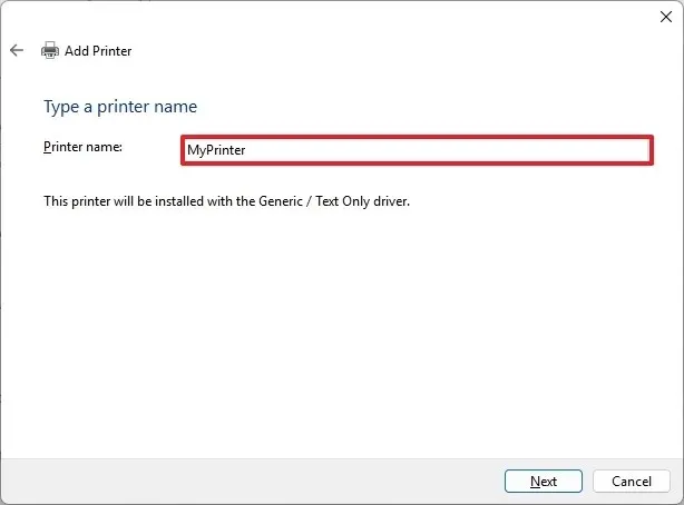 Windows 11 printer hernoemen