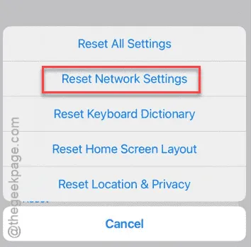 restablecer configuración de red min