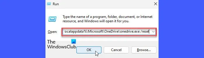 OneDrive 재설정