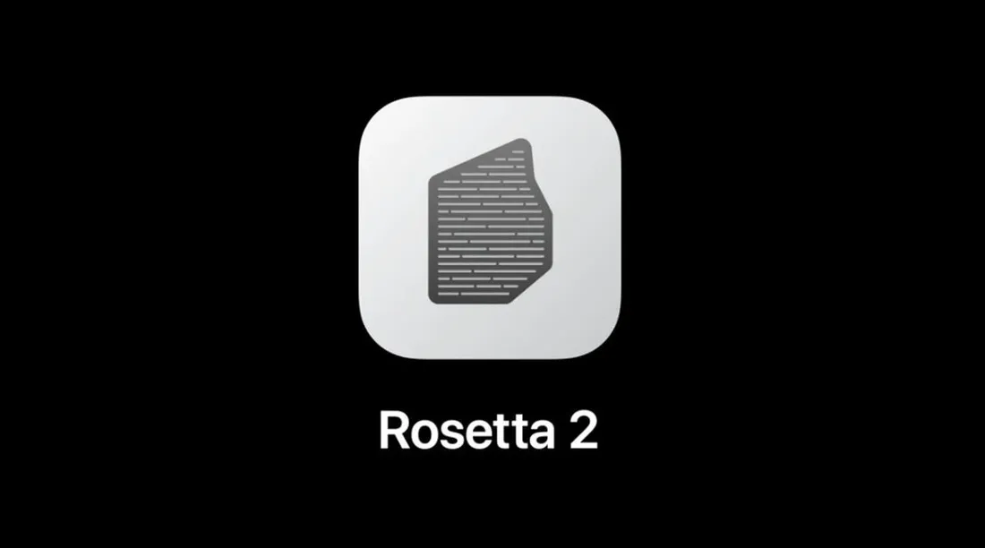 深色背景上的 Rosetta 2 圖標