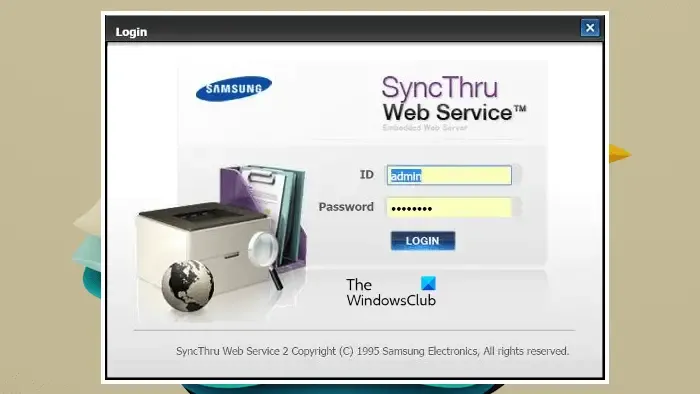 Service Web Samsung SyncThru