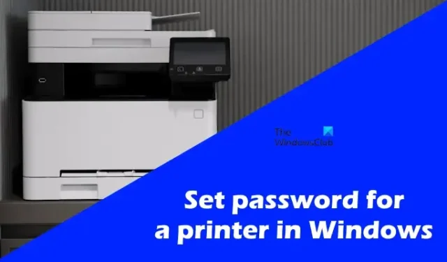 Hoe u een wachtwoord voor een printer instelt in Windows 11