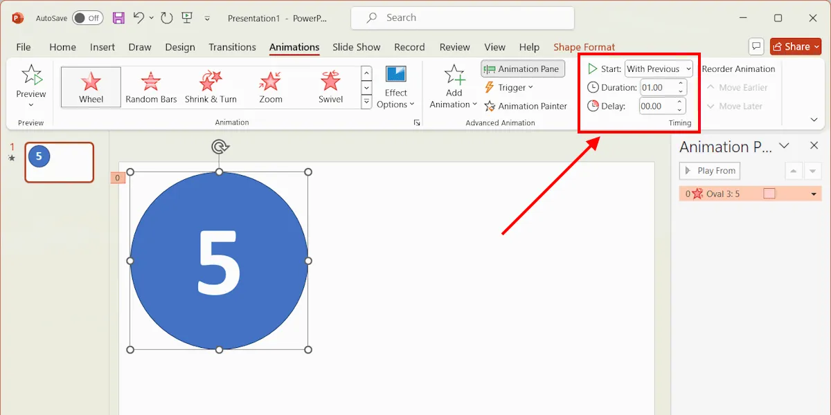 在 Powerpoint 中設定計時器持續時間