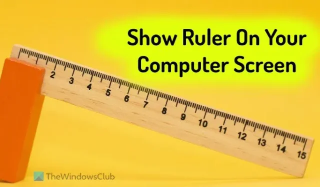 Come visualizzare Ruler sullo schermo del computer?