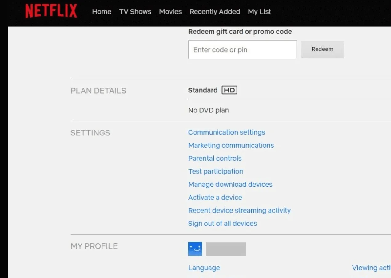 모든 기기에서 로그아웃 Netflix 링크 오류 10002, 112, 0013