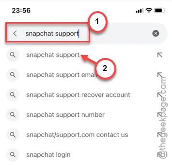 Snapchat-Support-Suche min