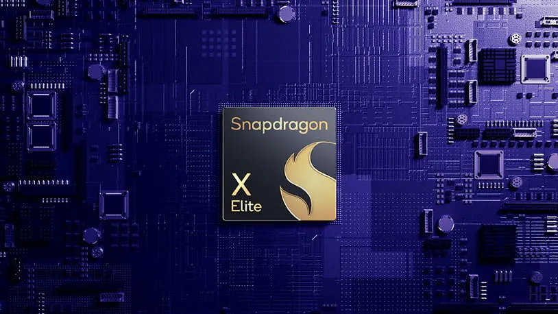 Puce Snapdragon X Elite sur une carte mère