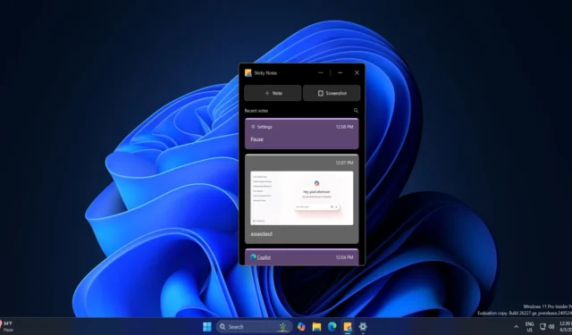 Le nouveau Sticky Notes (aperçu) est déployé sur Windows 11 avec des critiques mitigées
