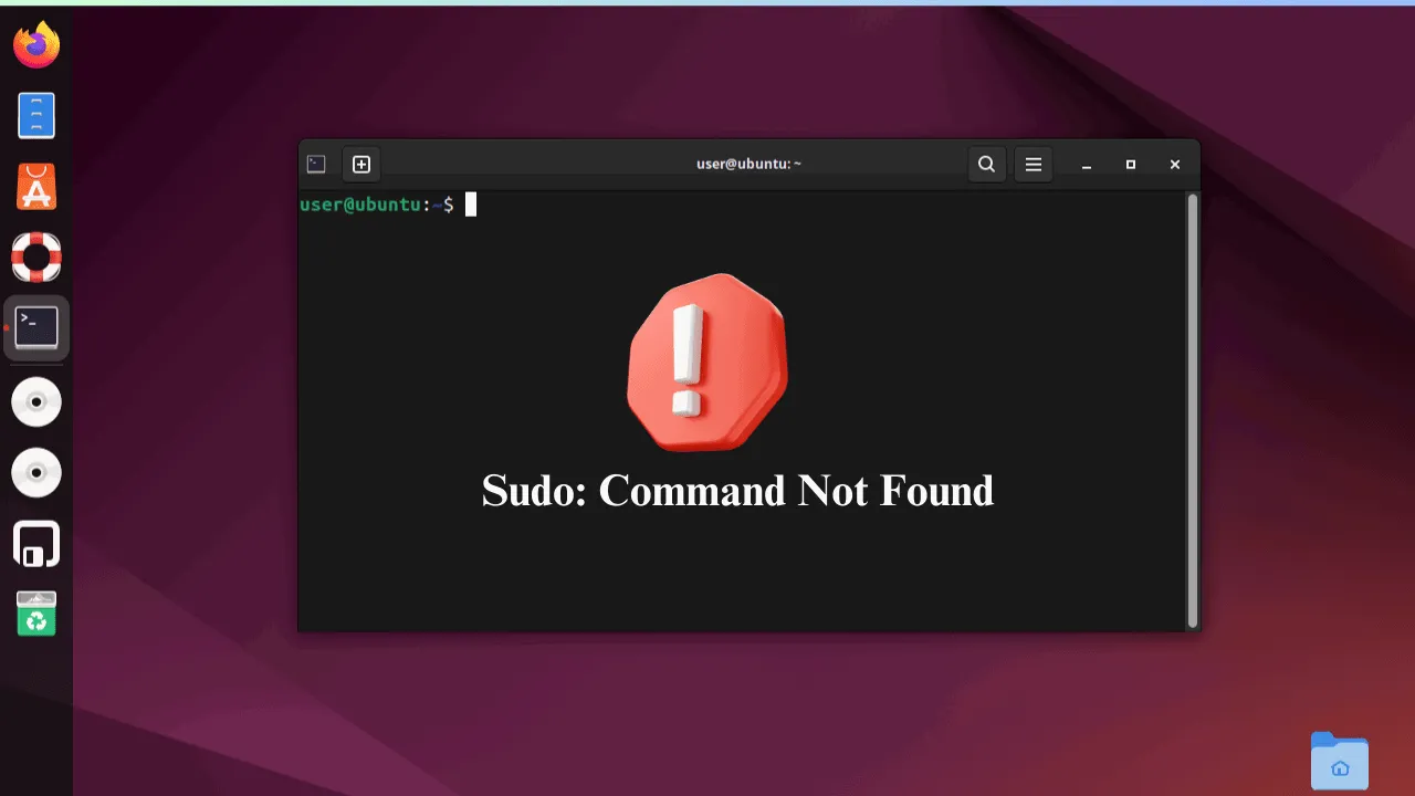 Fehlerfunktion „Sudo-Befehl nicht gefunden“