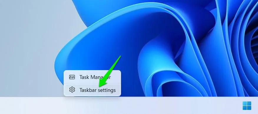 Configuración de la barra de tareas