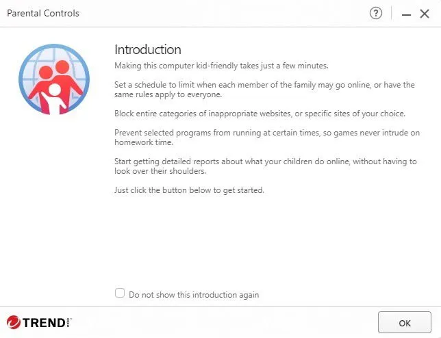 Ouderlijk toezicht instellen in Trend Micro Premium Security.