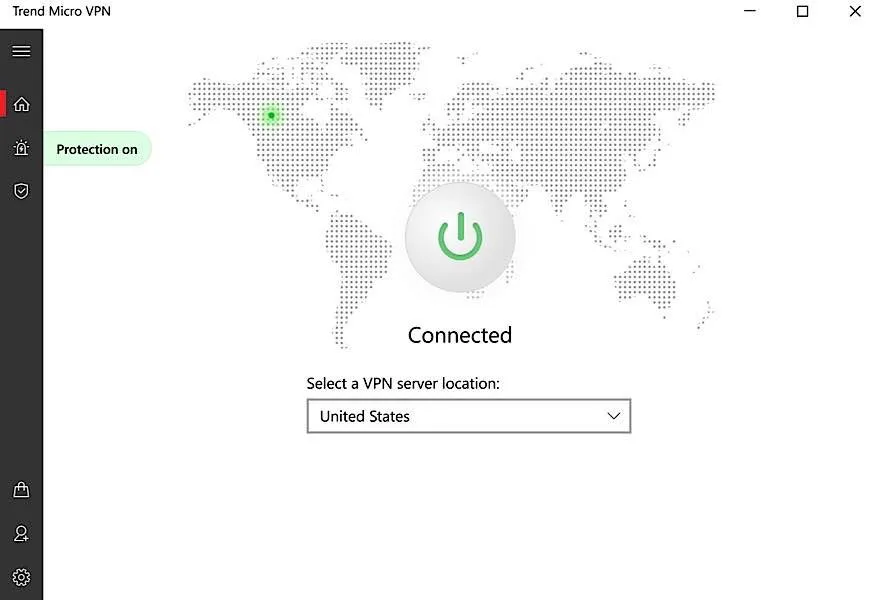 趨勢科技 VPN 審查已連接