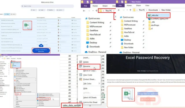 Cómo desbloquear una hoja de Excel sin contraseña: 4 métodos comprobados