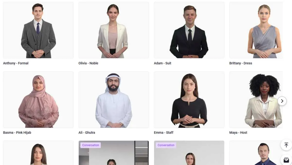 Vidnoz AI-avatars