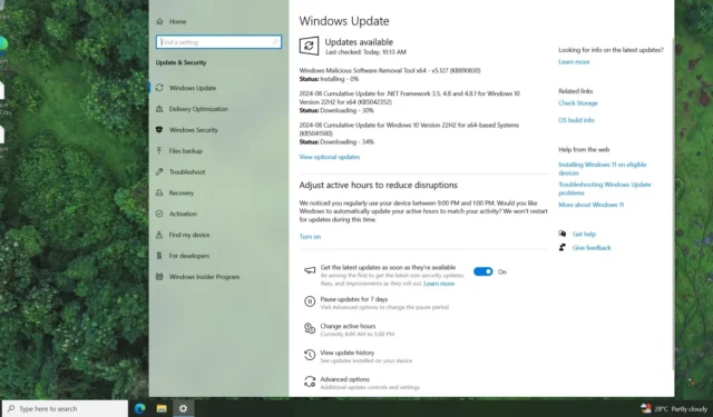 Windows 10 KB5041580 is uit met meerdere oplossingen (directe download .msu)