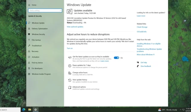 Windows 10 KB5041582 mit mehreren Fixes erschienen (direkter Download .msu)