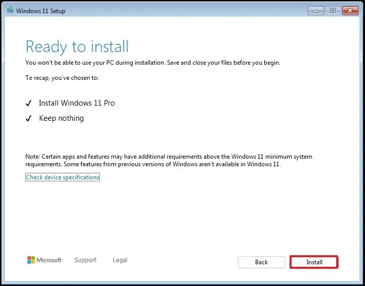 Windows 11 24H2 schone installatie