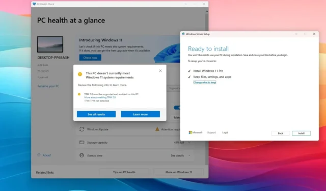 So installieren Sie Windows 11 24H2 auf nicht unterstützter Hardware