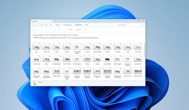 Microsoft: Windows 11 non supporterà più i font Adobe Type 1