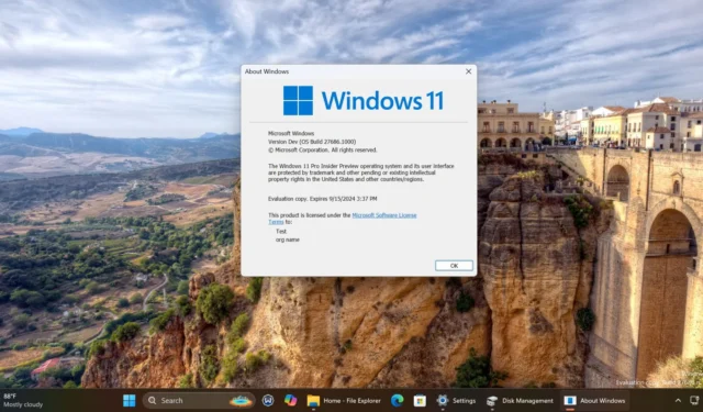 Hands-on met Windows 11 Build 27686: 2TB FAT32, betere Sandbox en meer