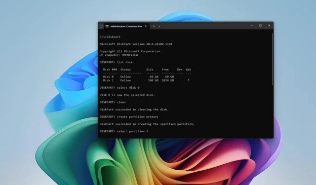 Windows 11 で DiskPart を使用してドライブをクリーニングおよび修復する方法