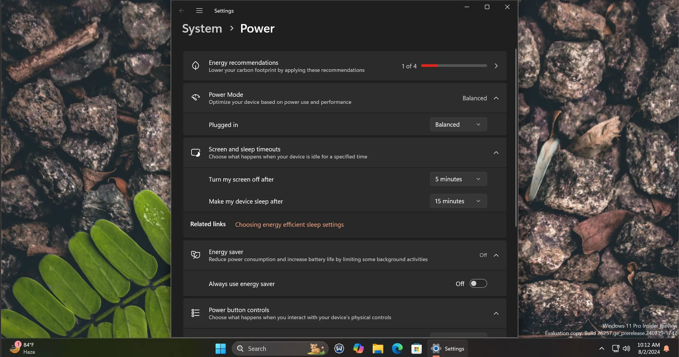 Energiesparmodus in Windows 11