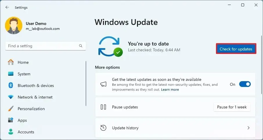 Sprawdź i zainstaluj aktualizacje systemu Windows 11